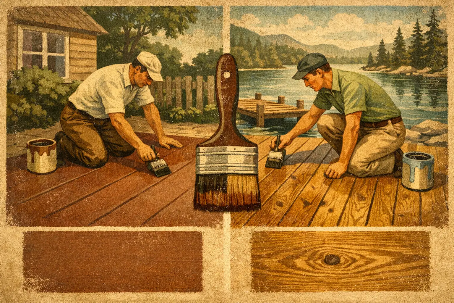 Solid Stain Versus Transparent Stain for Wood